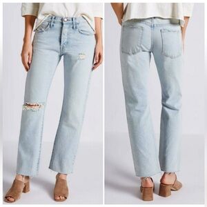 CURRENT/ELLIOTT THE CROSSOVER
Color: Mulholland Destroy Cut Hem Women's Jeans‎